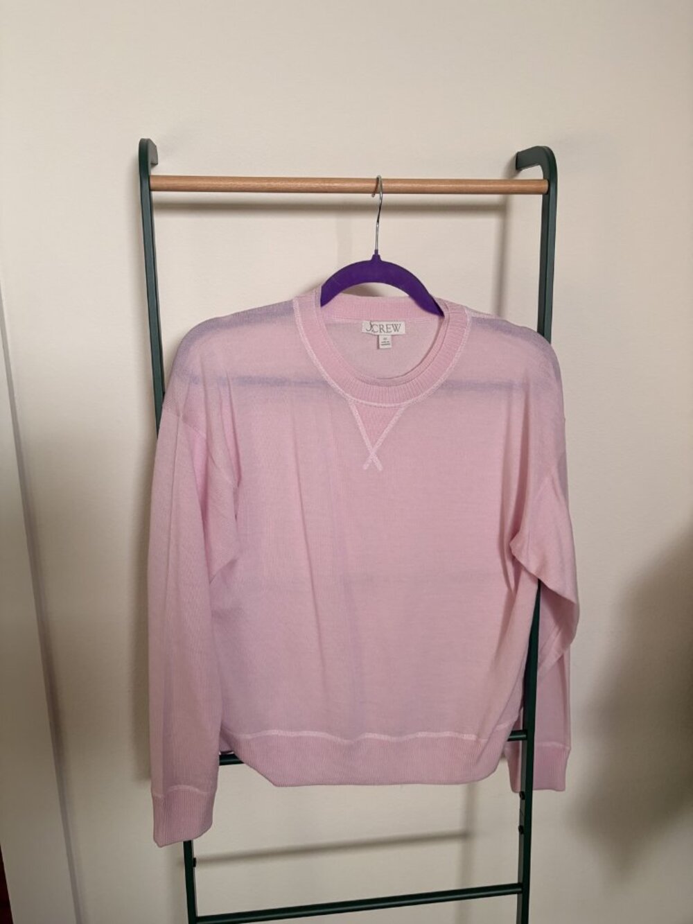 J.Crew Pink Crewneck Sweater XS